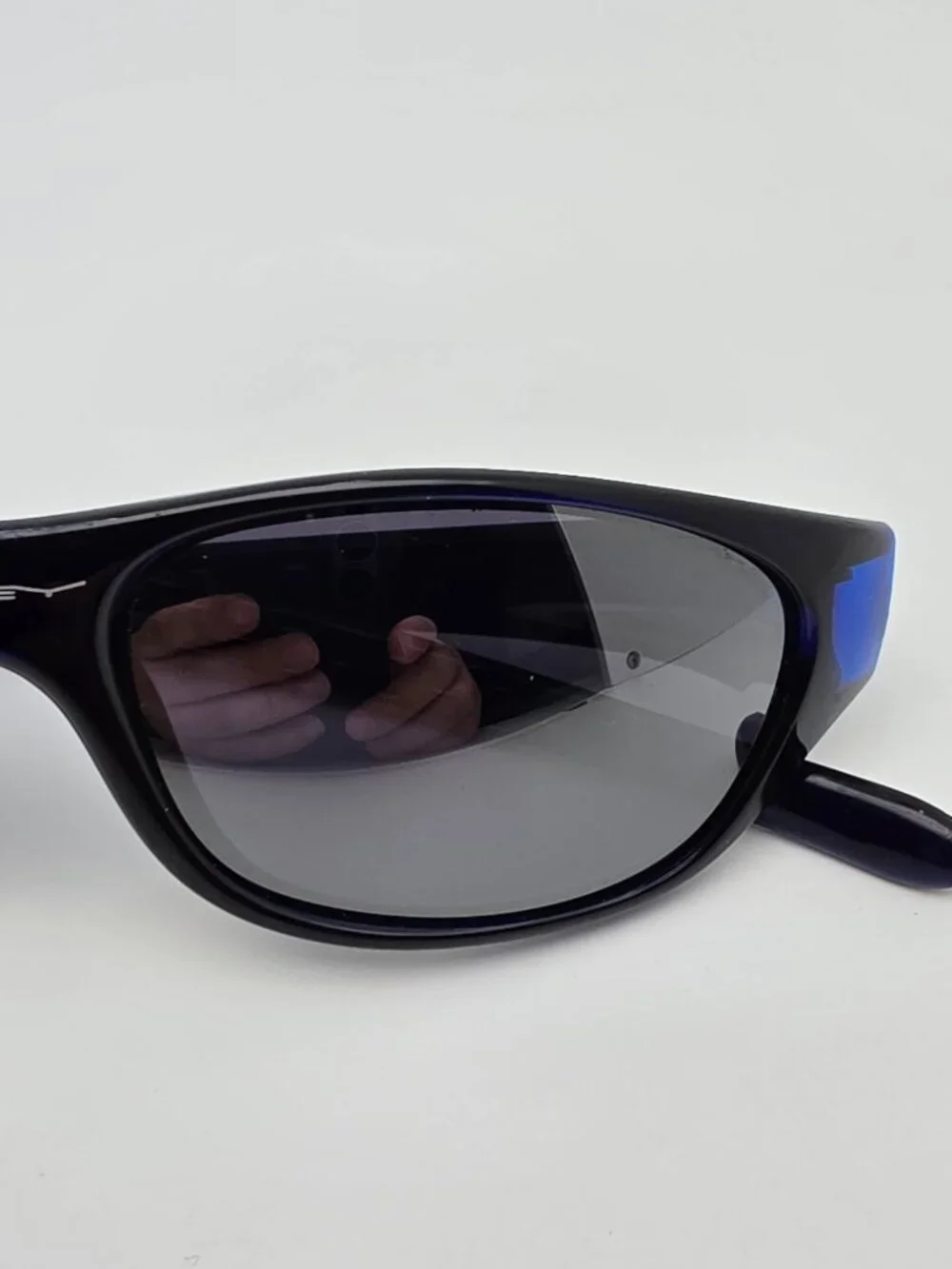 Oakley 03-123 Fives Gen 1.0 Dark Crystal Blue Frame Black Iridium Sunglasses